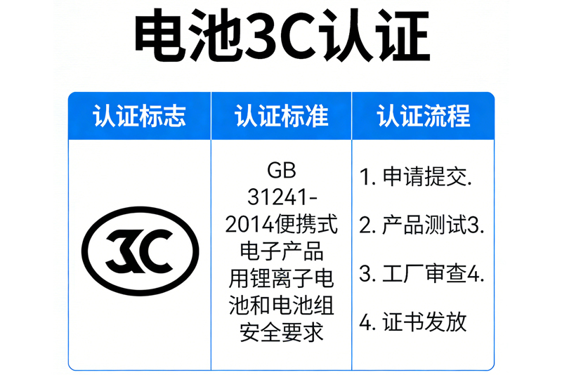 How to apply for 3C certification for lithium batteries? Understand the latest mandatory standards and the list of application materials in one article